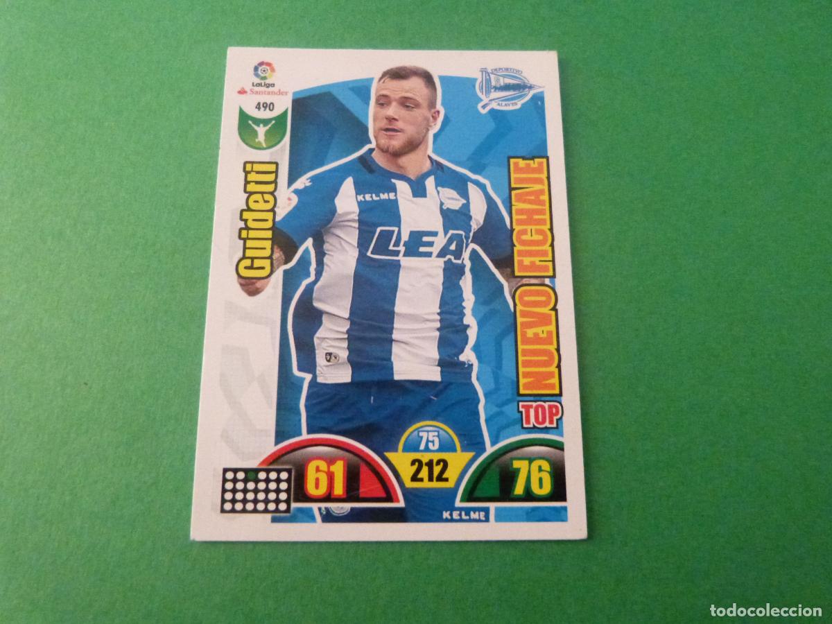 Cromos de f&uacute;tbol: TRADING CARD FUTBOL GUIDETTI DEPORTIVO ALAV&Eacute;S N&ordm; 490 LIGA ADRENALYN XL 2017-2018/17-18 PANINI