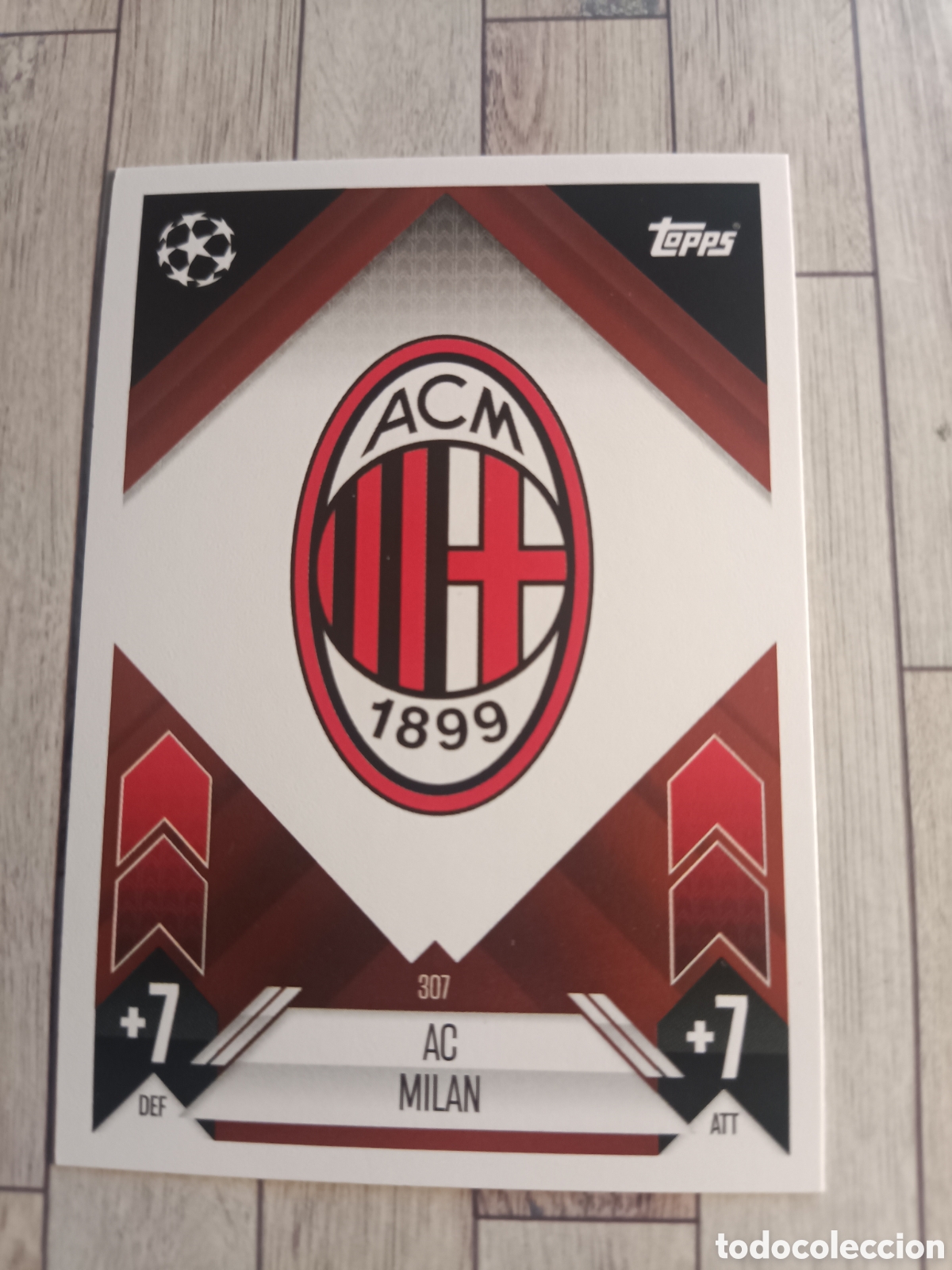 Cromos de f&uacute;tbol: 298 ESCUDO AC MILAN CHAMPIONS MATCH ATTAX TOPPS 2024 2025 24 25