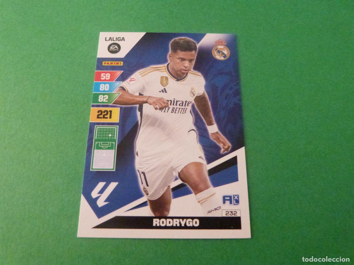 Cromos de f&uacute;tbol: TRADING CARD FUTBOL RODRYGO REAL MADRID C.F. N&ordm; 232 LIGA ADRENALYN XL 2023-2024/23-24 PANINI