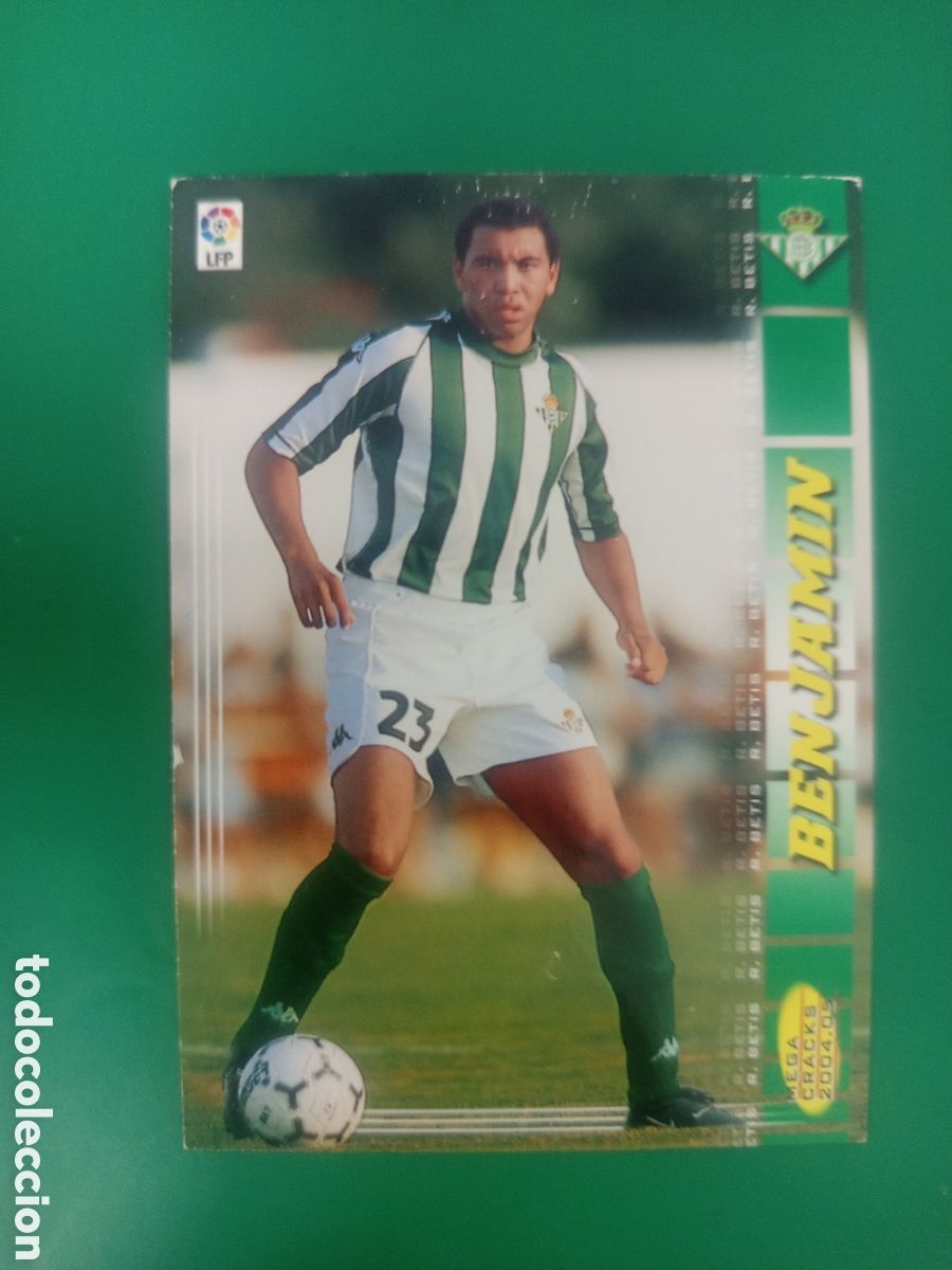 Cromos de Futebol: ❇️ CROMO ⚽ BENJAM&Iacute;N BETIS MEGACRACKS MGKS 04 05 2004 2005 PANINI SPORTS ❇️