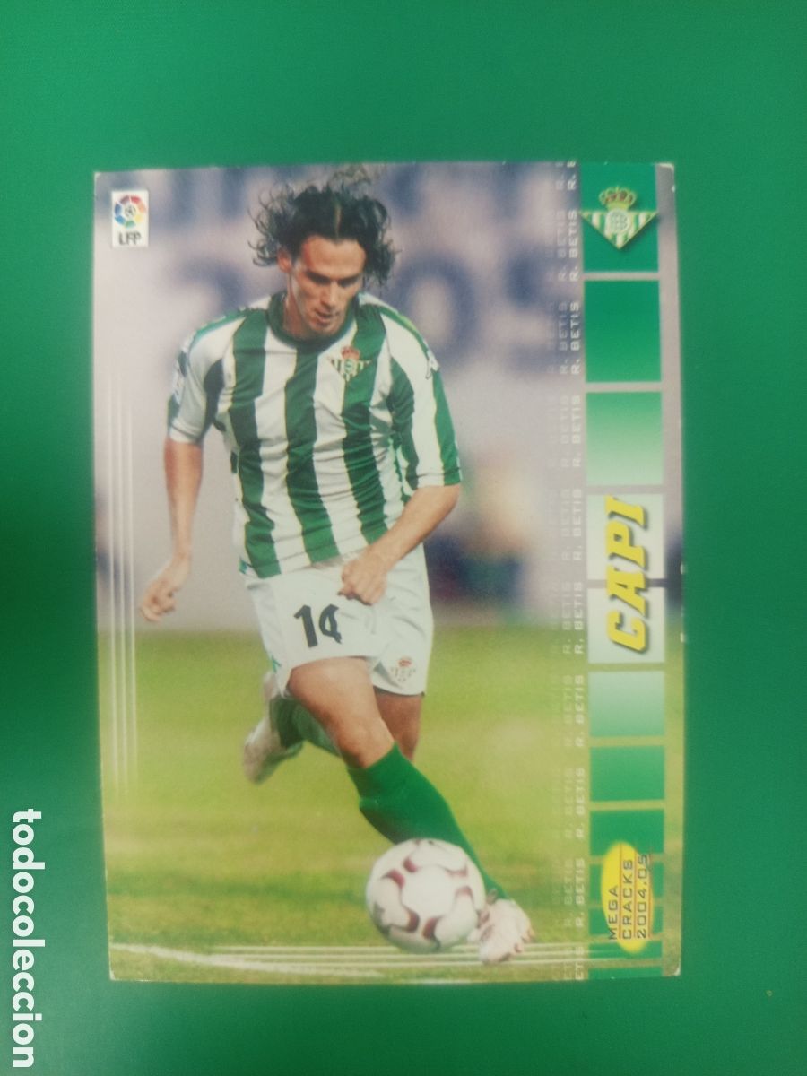 Cromos de Futebol: ❇️ CROMO ⚽ CAPI BETIS MEGACRACKS MGKS 04 05 2004 2005 PANINI SPORTS ❇️