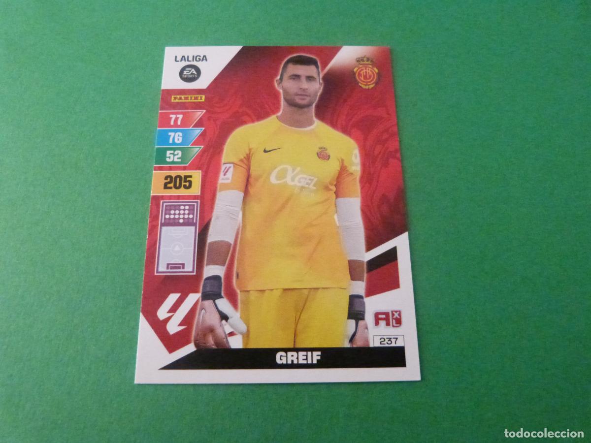 Cromos de f&uacute;tbol: TRADING CARD FUTBOL GREIF R.C.D.MALLORCA N&ordm; 237 LIGA ADRENALYN XL 2023-2024/23-24 PANINI