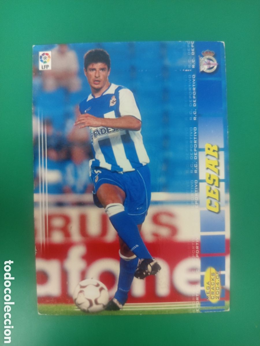 Cromos de f&uacute;tbol: ❇️ CROMO C&Eacute;SAR DEPORTIVO DE LA CORU&Ntilde;A MEGACRACKS MGKS 04 05 2004 2005 PANINI SPORTS ❇️