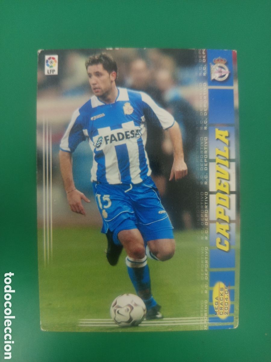 Cromos de f&uacute;tbol: ❇️ CROMO CAPDEVILA DEPORTIVO DE LA CORU&Ntilde;A MEGACRACKS MGKS 04 05 2004 2005 PANINI SPORTS ❇️
