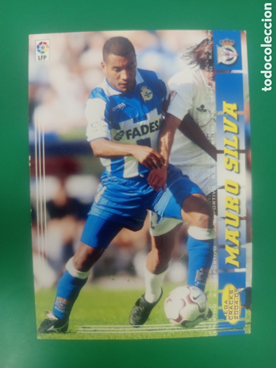 Cromos de f&uacute;tbol: ❇️ CROMO MAURO SILVA DEPORTIVO DE LA CORU&Ntilde;A MEGACRACKS MGKS 04 05 2004 2005 PANINI SPORTS ❇️