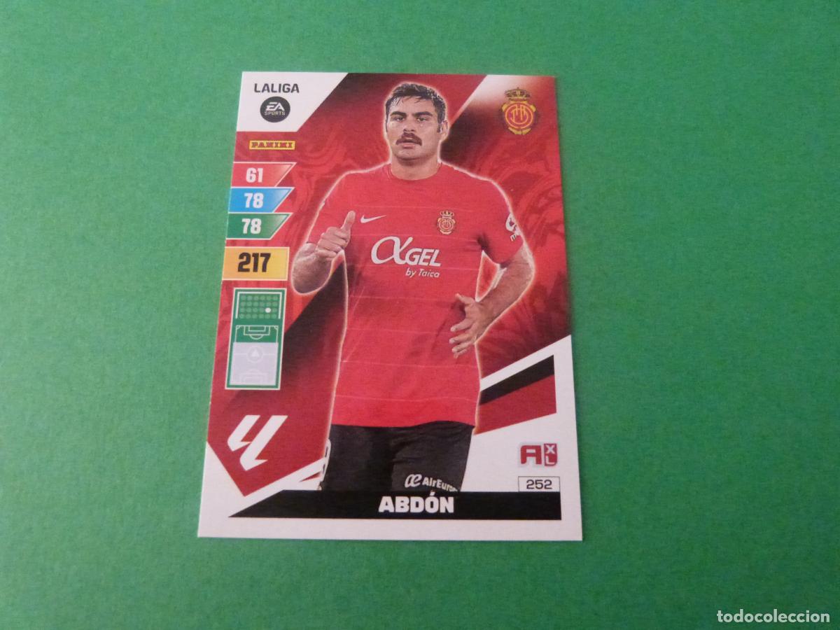 Cromos de f&uacute;tbol: TRADING CARD FUTBOL ABDON R.C.D.MALLORCA N&ordm; 252 LIGA ADRENALYN XL 2023-2024/23-24 PANINI