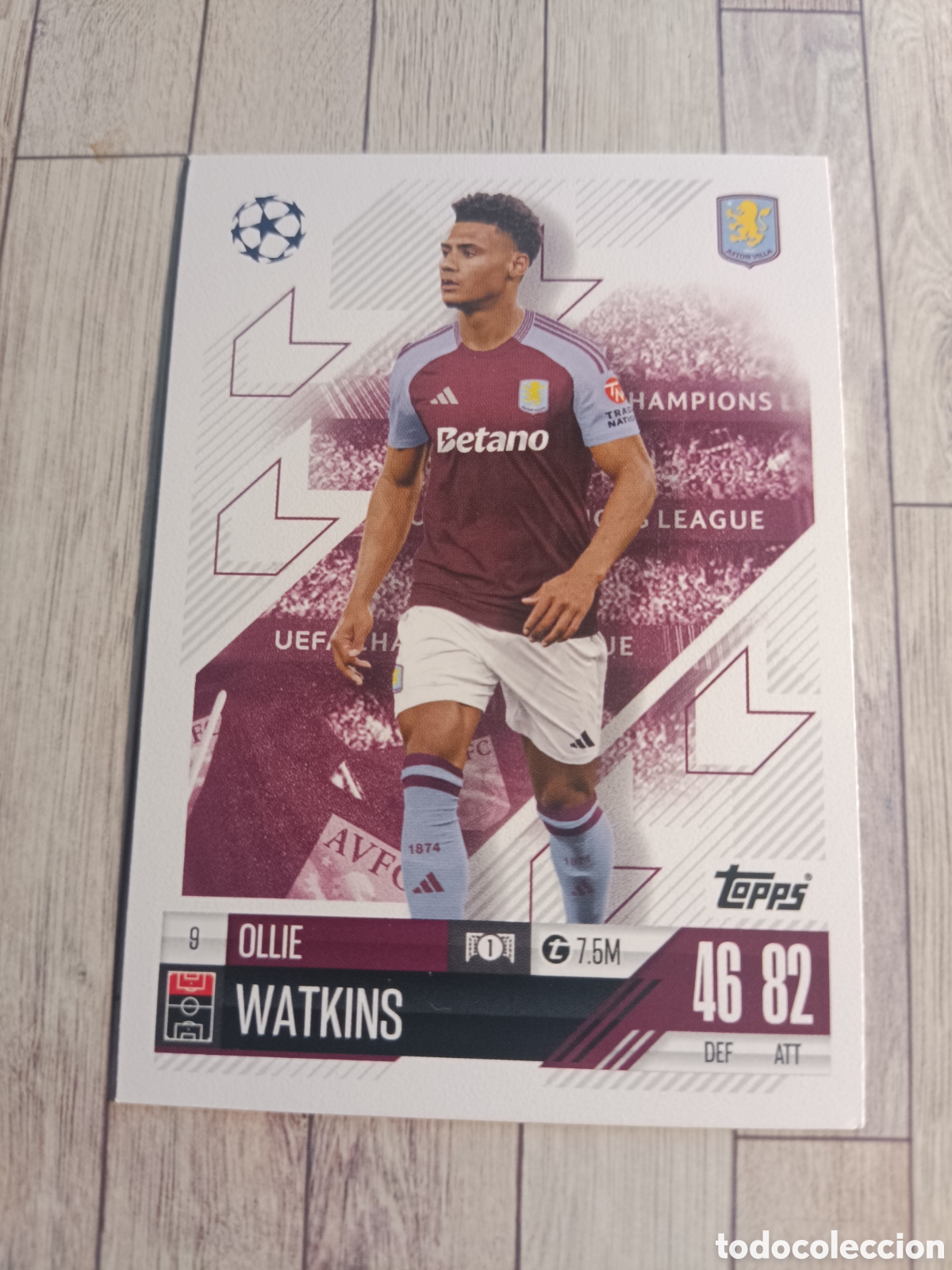 Cromos de f&uacute;tbol: 9 OLLIE WATKINS ASTON VILLA CHAMPIONS MATCH ATTAX TOPPS 2024 2025 24 25