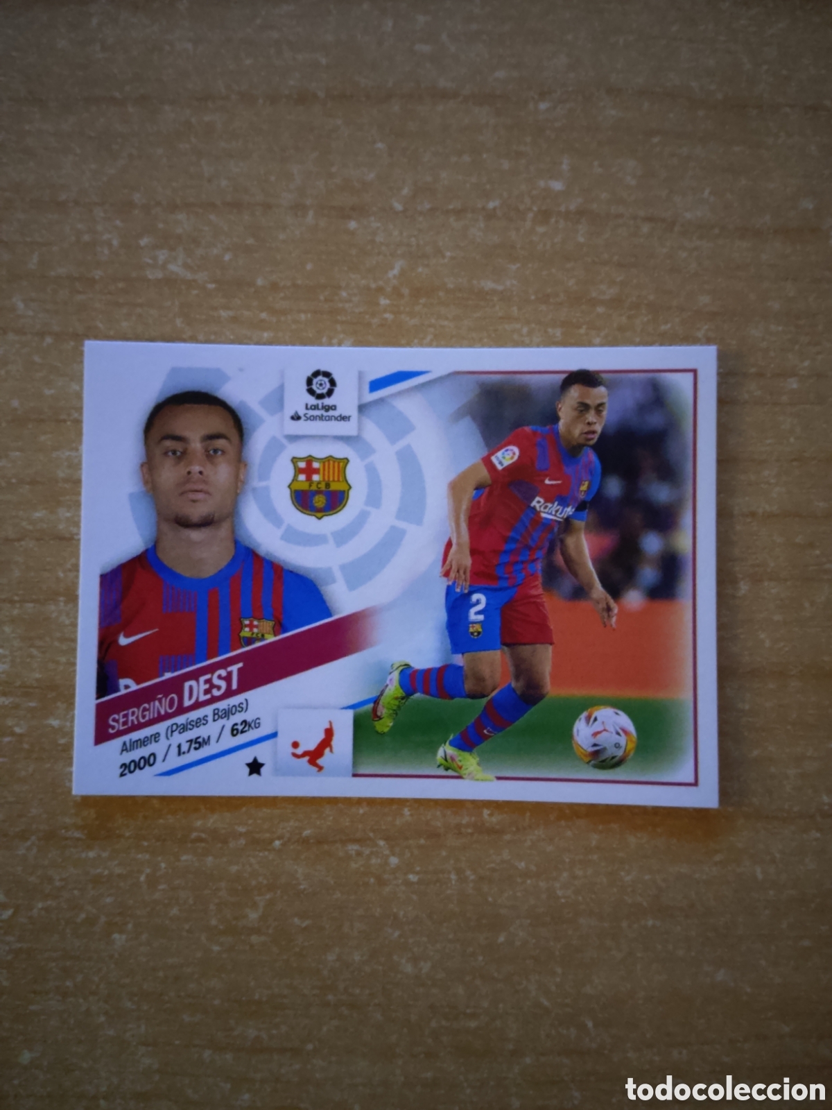 Cromos de f&uacute;tbol: 5 SERGI&Ntilde;O DEST BARCELONA LIGA ESTE 2022 2023