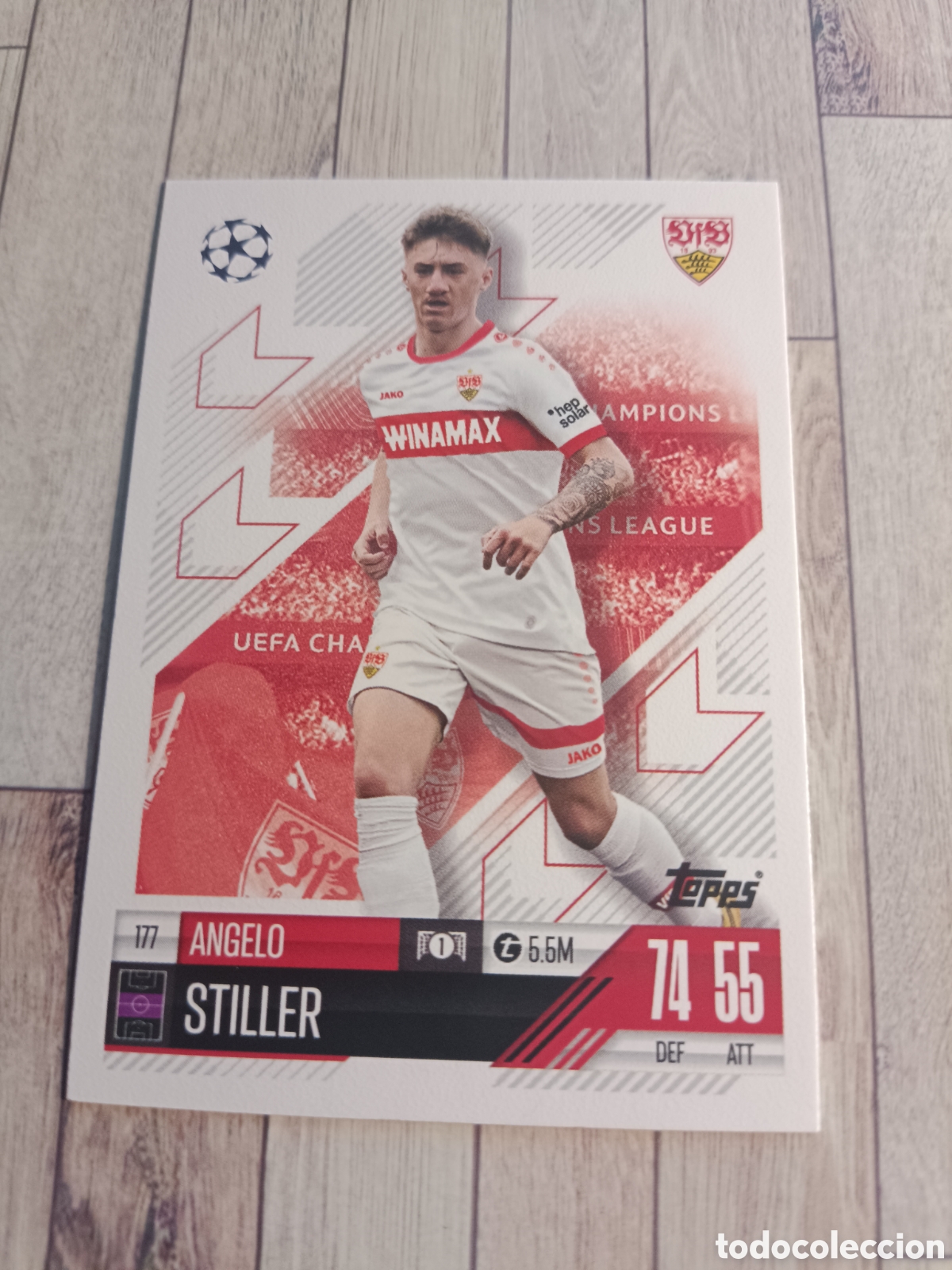 Cromos de f&uacute;tbol: 177 ANGELO STILLER STUTTGART CHAMPIONS MATCH ATTAX TOPPS 2024 2025 24 25