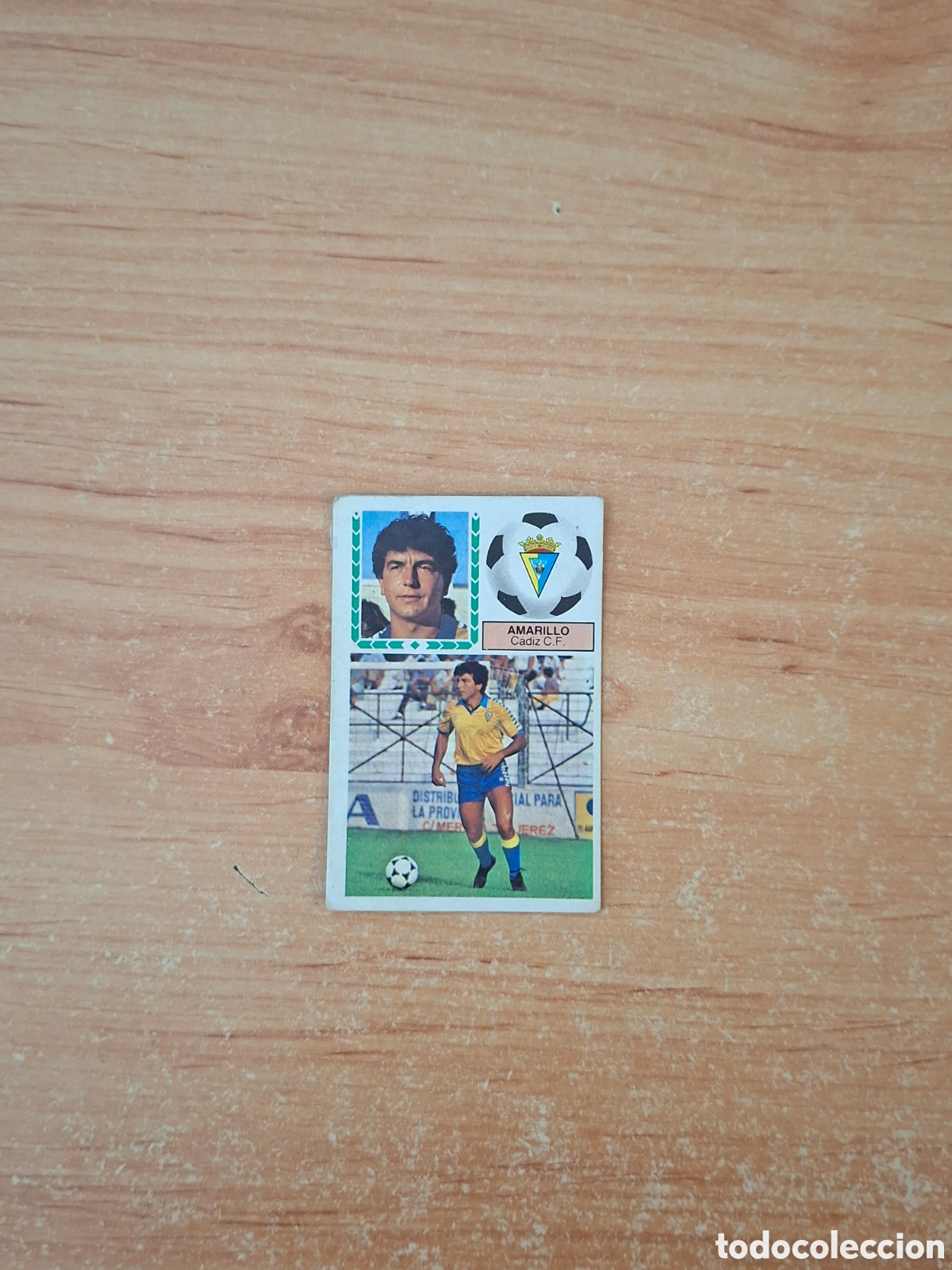 Cromos de f&uacute;tbol: Este 83 84 amarillo cadiz meyba despegado ver fotos