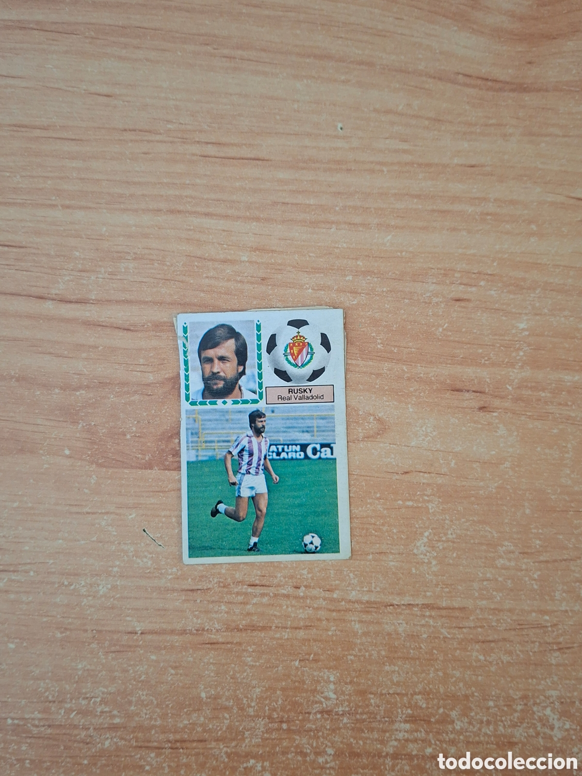 Cromos de f&uacute;tbol: Este 83 84 rusky Valladolid baja despegado ver fotos