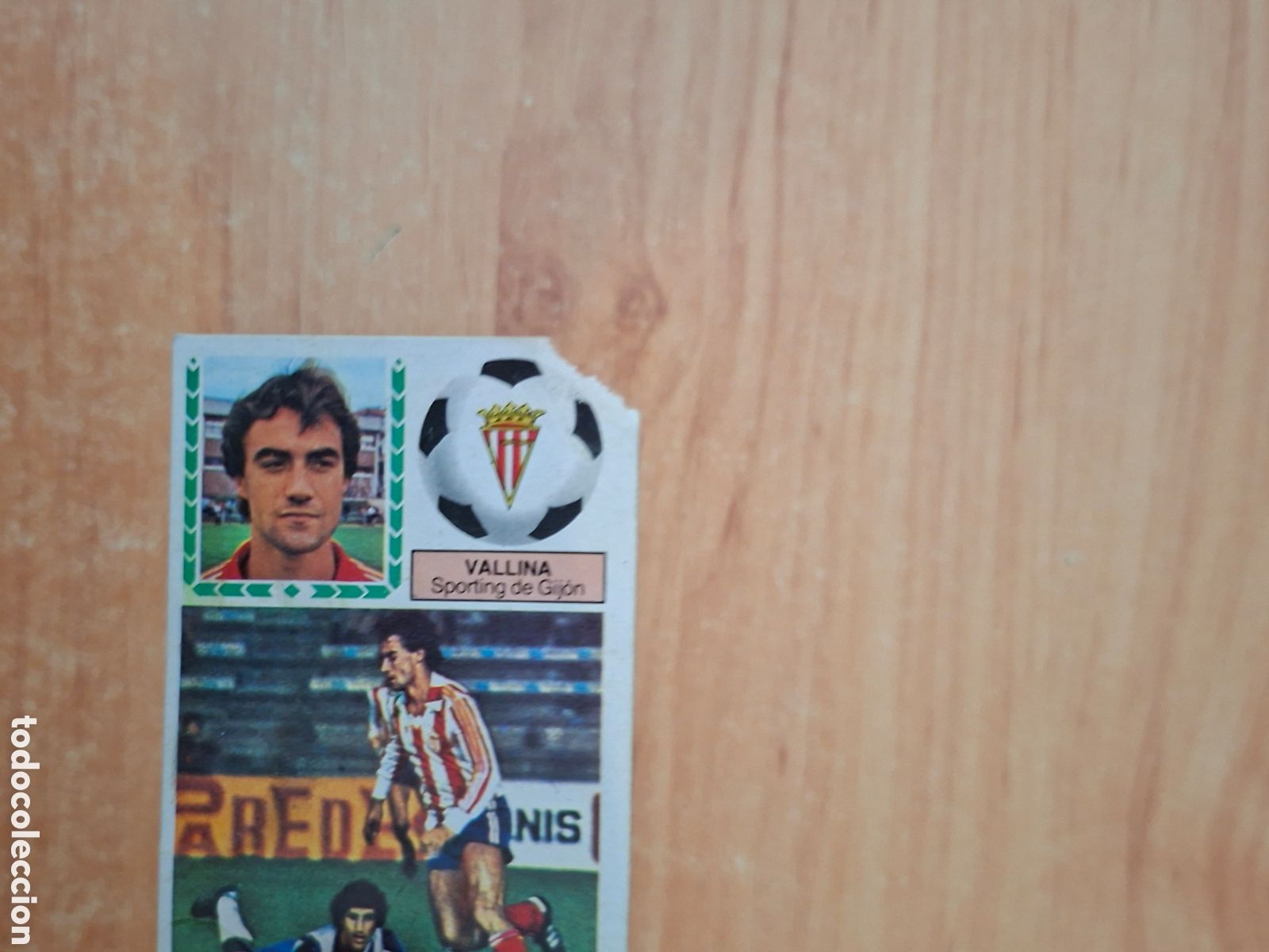 Cromos de Futebol: Este 83 84 vallina gijon coloca mal cortado por arriba despegado ver fotos