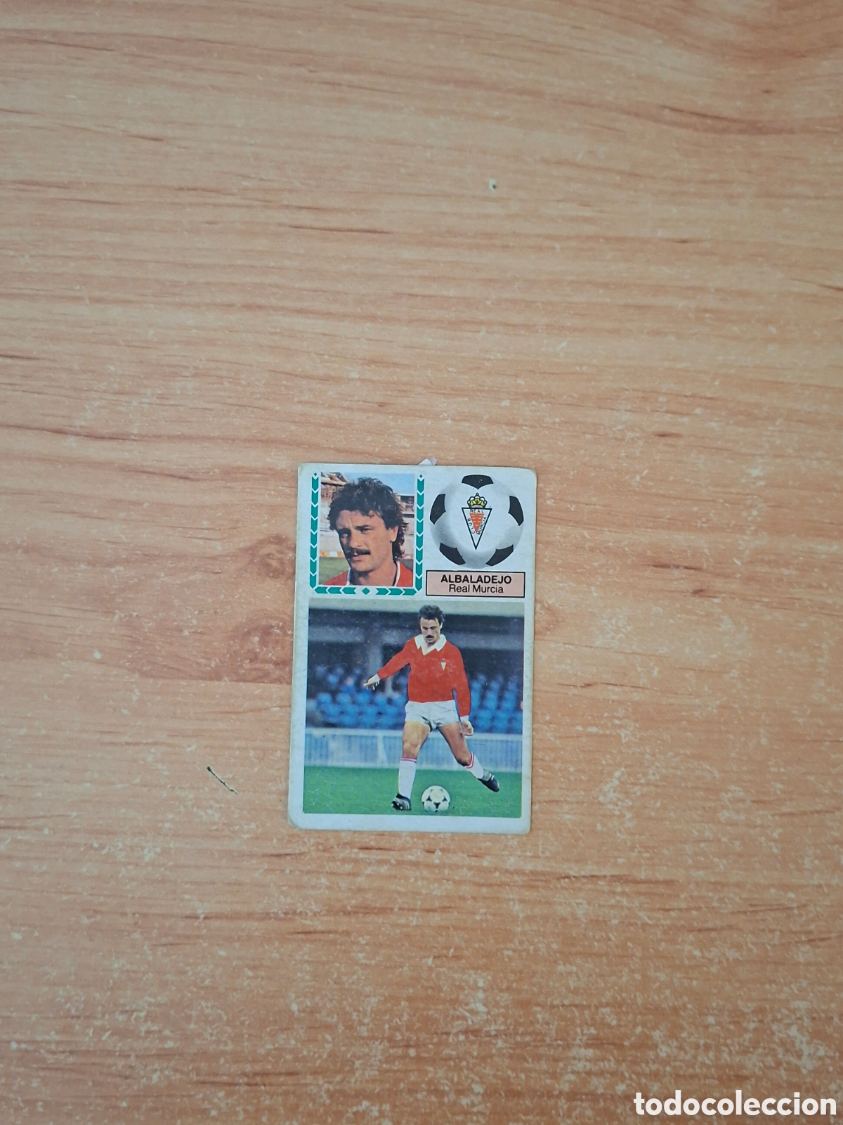 Cromos de f&uacute;tbol: Este 83 84 albaladejo Murcia pintado 2 fichaje despegado ver fotos