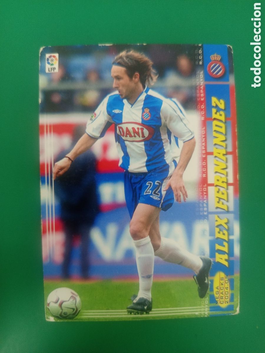 Cromos de f&uacute;tbol: ❇️ CROMO ALEX FERN&Aacute;NDEZ ESPA&Ntilde;OL MEGACRACKS MGKS 04 05 2004 2005 PANINI SPORTS ❇️