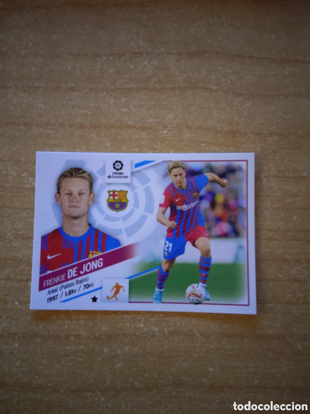 Cromos de f&uacute;tbol: 12 FRENKIE DE JONG BARCELONA LIGA ESTE 2022 2023
