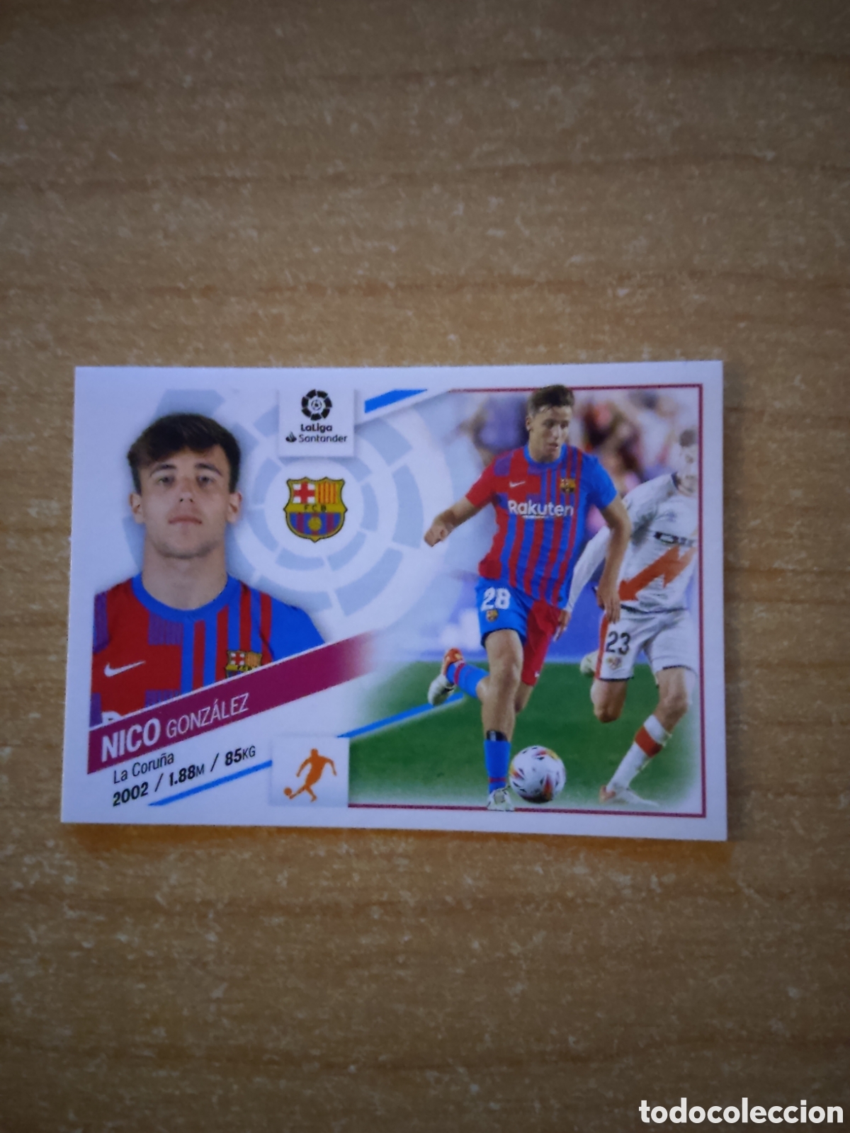 Cromos de f&uacute;tbol: 13 NICO GONZALEZ BARCELONA LIGA ESTE 2022 2023