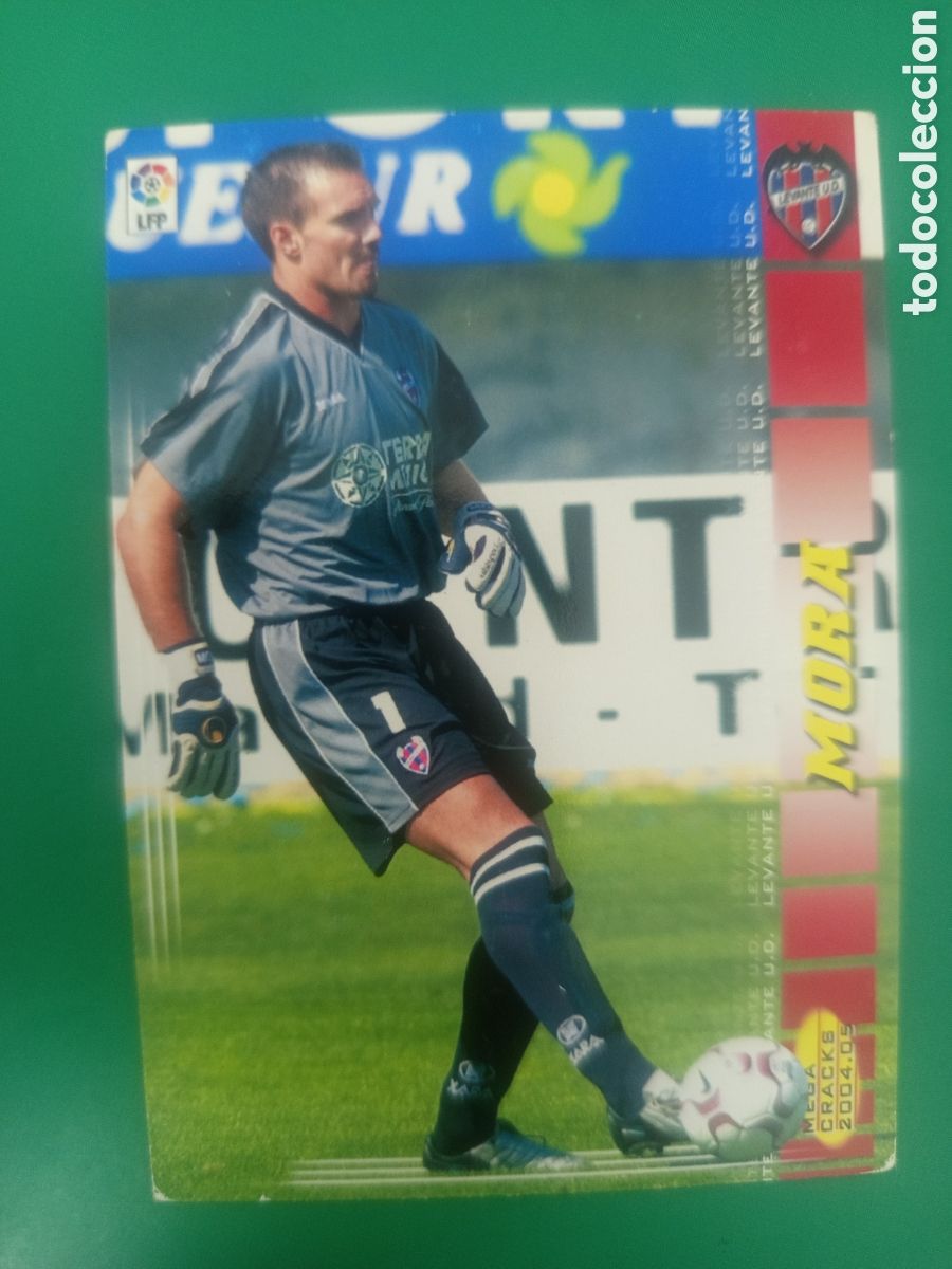 Cromos de f&uacute;tbol: ❇️ CROMO MORA LEVANTE MEGACRACKS MGKS 04 05 2004 2005 PANINI SPORTS ❇️