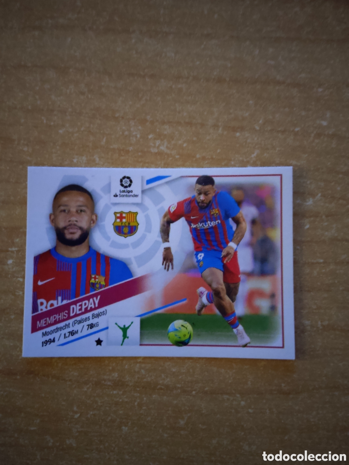 Cromos de f&uacute;tbol: 16 MEMPHIS DEPAY BARCELONA LIGA ESTE 2022 2023