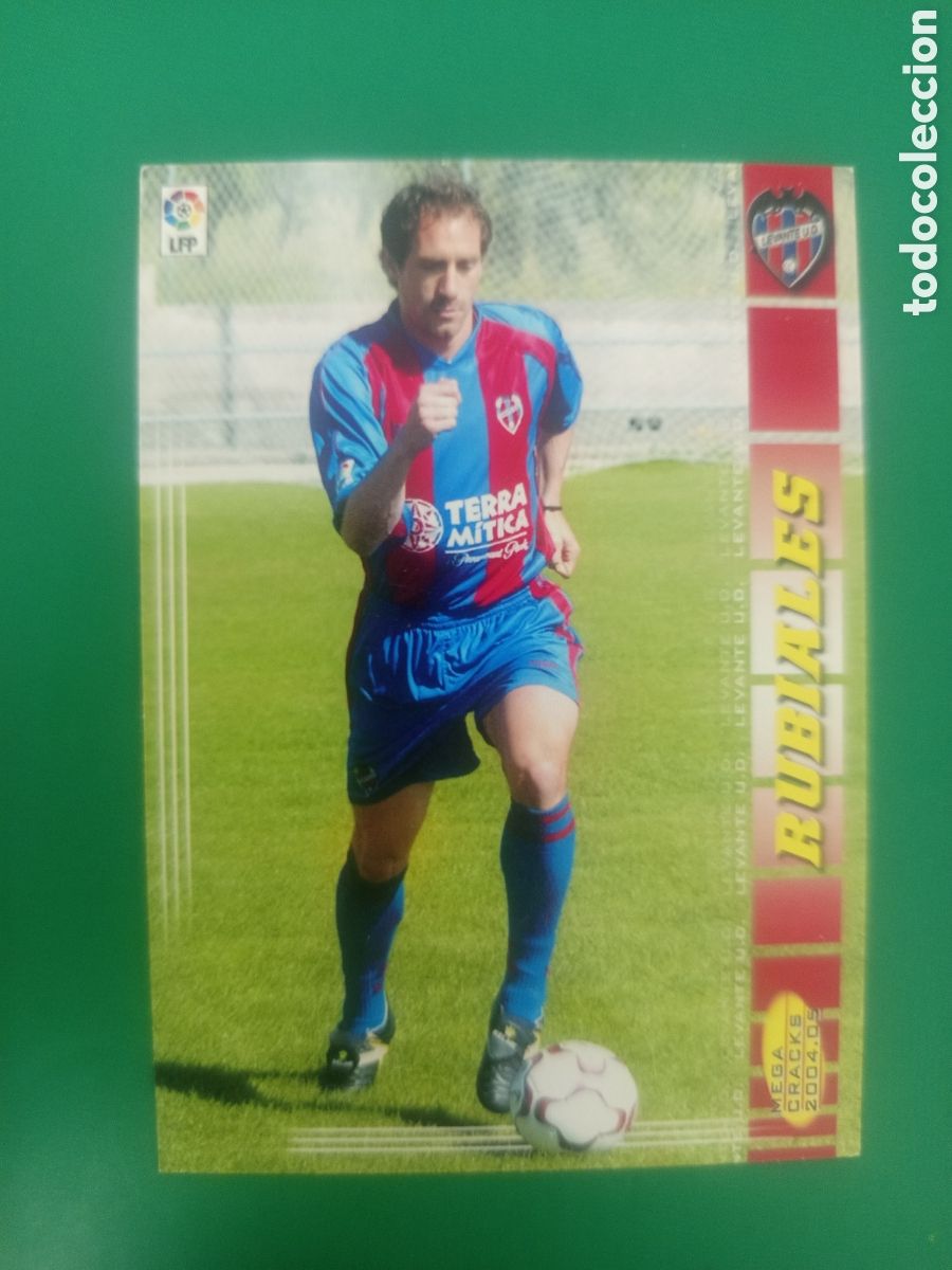 Cromos de f&uacute;tbol: ❇️ CROMO RUBIALES LEVANTE MEGACRACKS MGKS 04 05 2004 2005 PANINI SPORTS ❇️