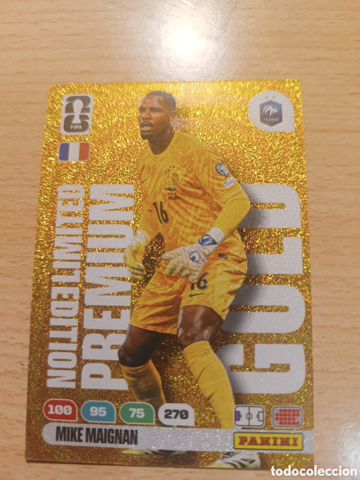 Cromos de f&uacute;tbol: MIKE MAIGNAN FRANCE FRANCIA LIMITED EDITION PREMIUM GOLD ADRENALYN FIFA WORLD CUP 2026 MUNDIAL 26
