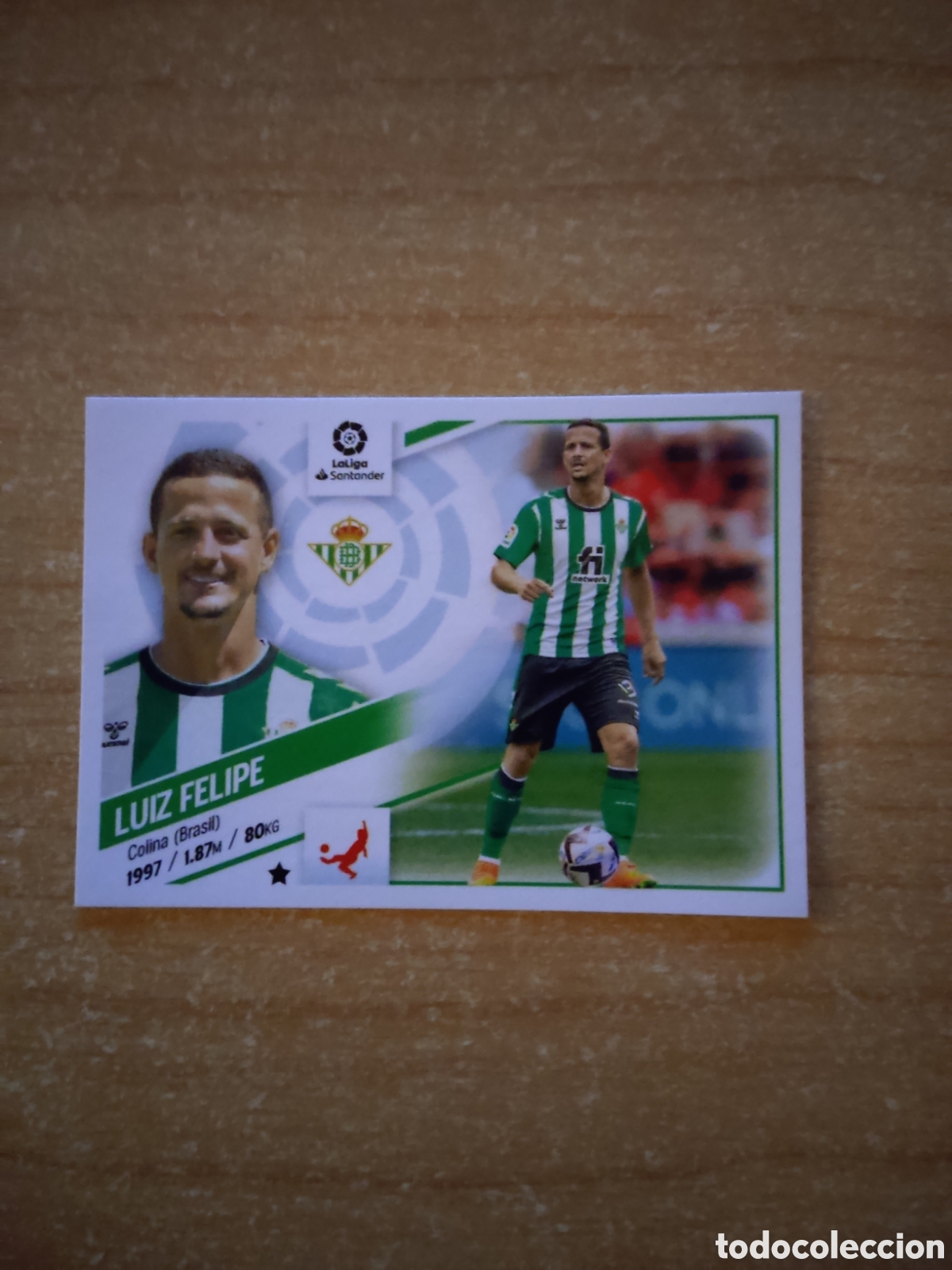 Cromos de f&uacute;tbol: 22 LUIZ FELIPE REAL BETIS ULTIMO FICHAJE LIGA ESTE 2022 2023