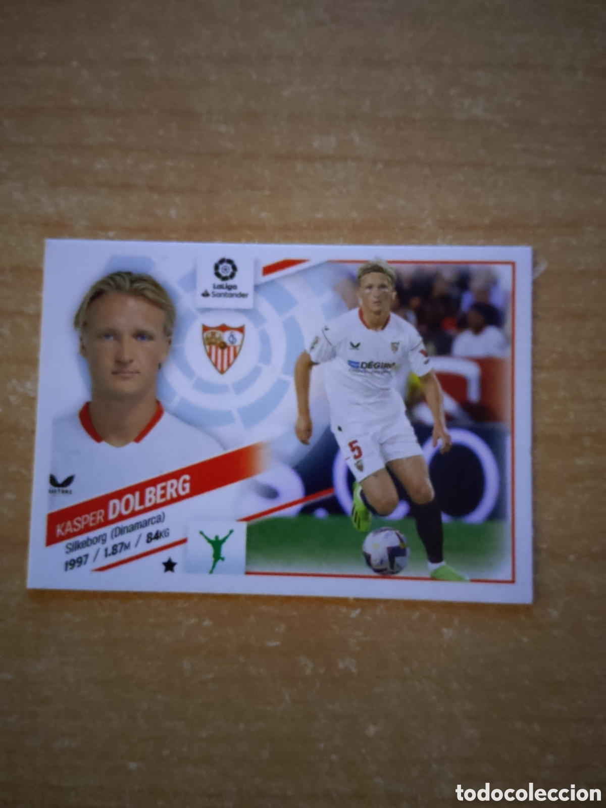 Cromos de f&uacute;tbol: 55 KASPER DOLBERG SEVILLA ULTIMO FICHAJE LIGA ESTE 2022 2023