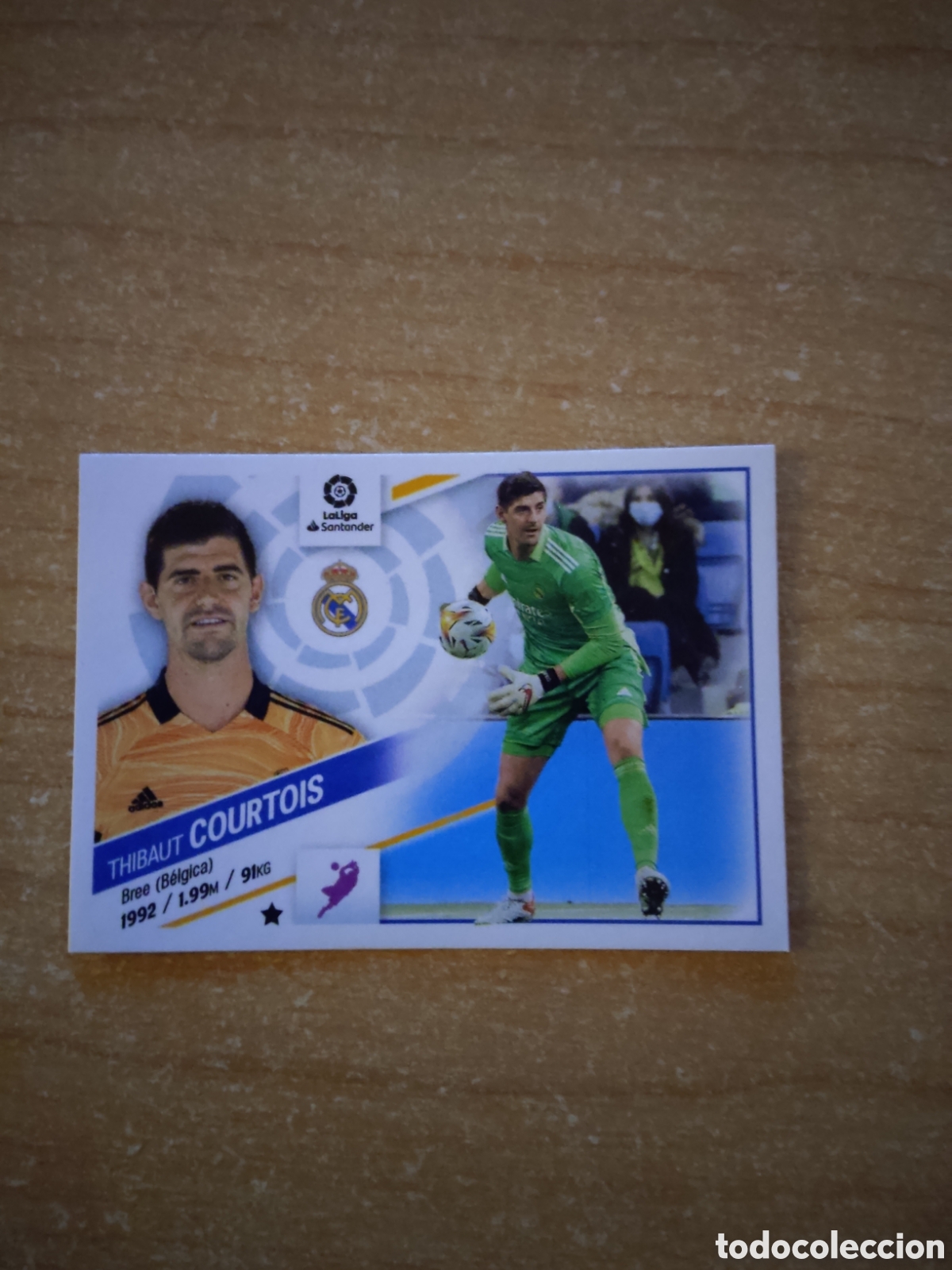 Cromos de f&uacute;tbol: 3 THIBAUT COURTOIS REAL MADRID LIGA ESTE 2022 2023