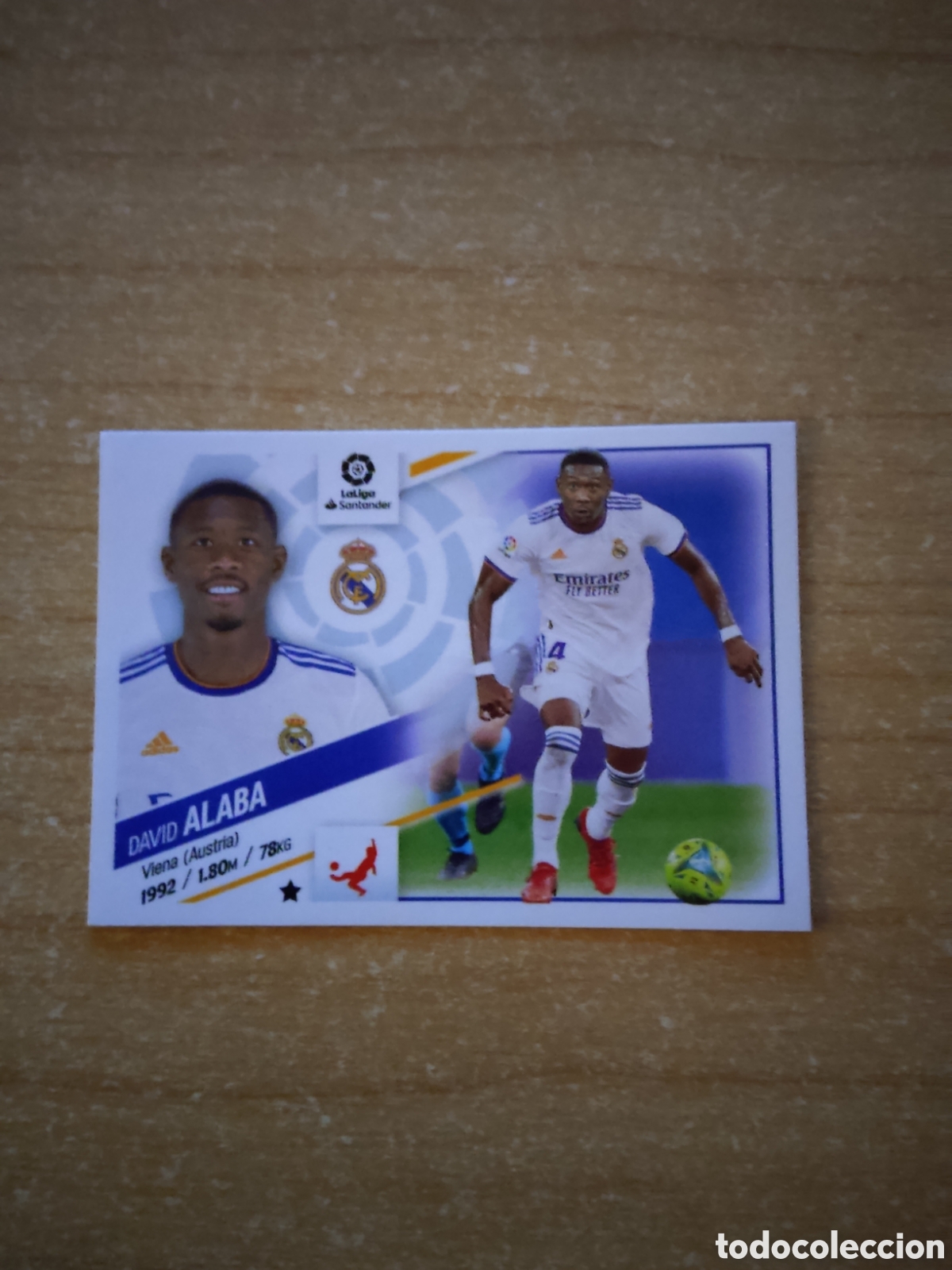 Cromos de f&uacute;tbol: 6 DAVID ALABA REAL MADRID LIGA ESTE 2022 2023