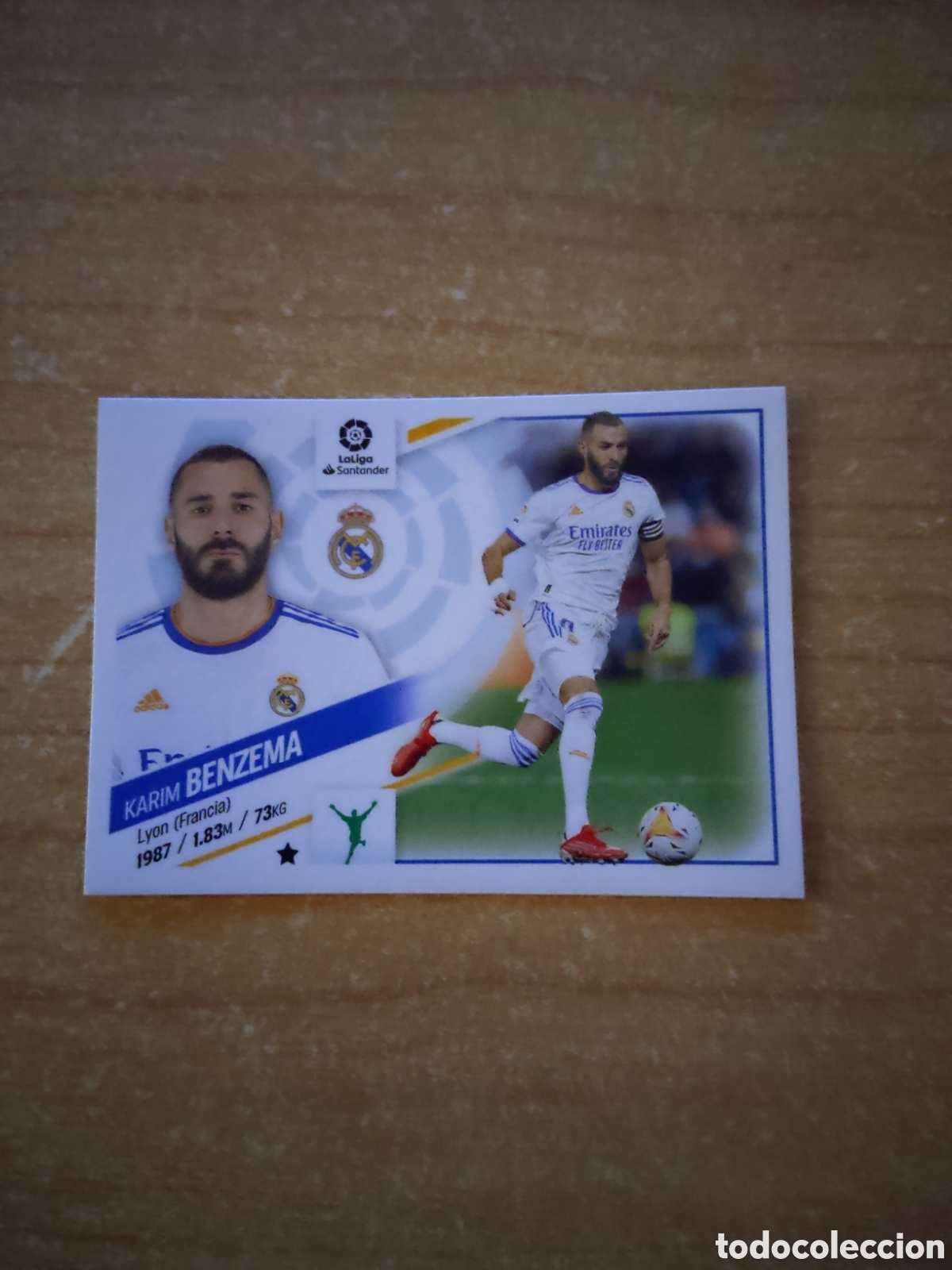 Cromos de f&uacute;tbol: 20 KARIM BENZEMA REAL MADRID LIGA ESTE 2022 2023