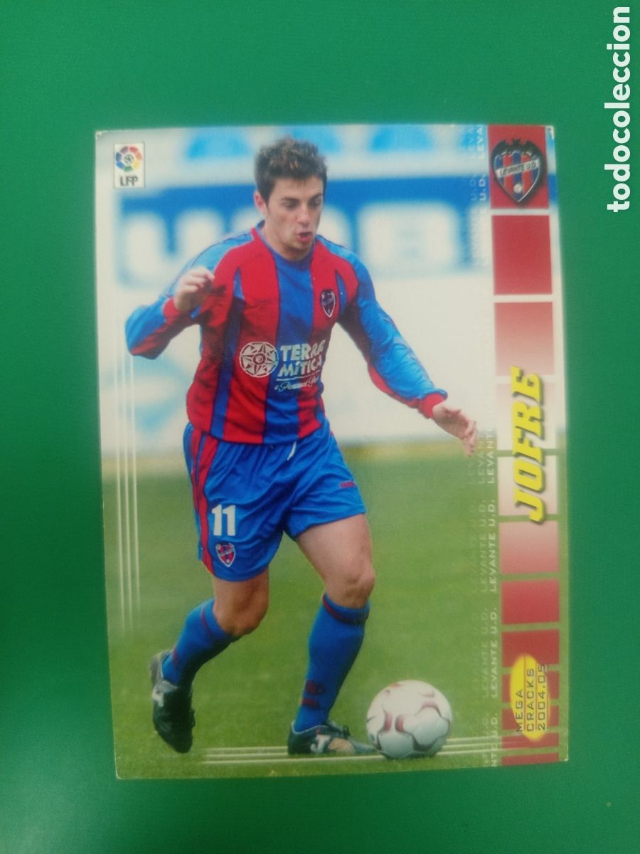 Cromos de f&uacute;tbol: ❇️ CROMO ⚽ JOFR&Eacute; LEVANTE MEGACRACKS MGKS 04 05 2004 2005 PANINI SPORTS ❇️