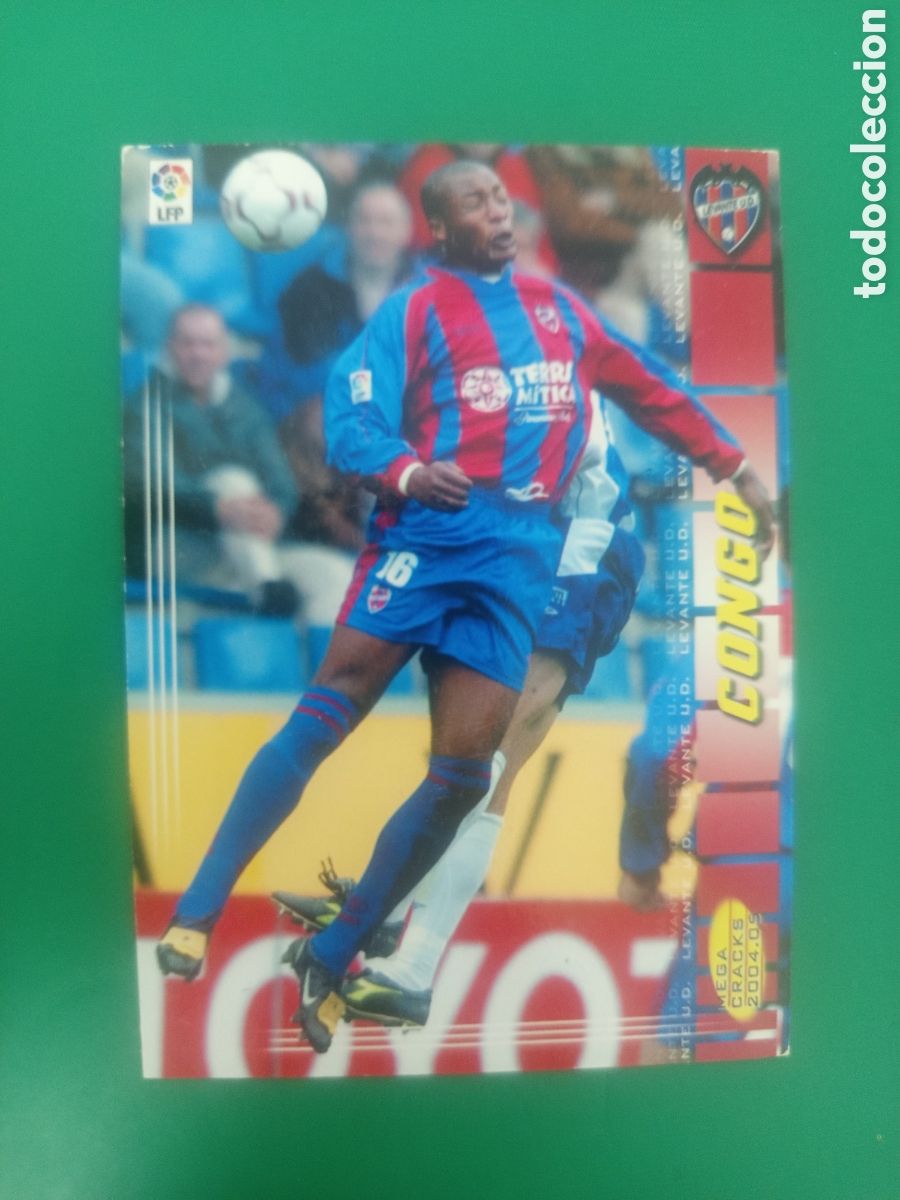 Cromos de f&uacute;tbol: ❇️ CROMO ⚽ CONGO LEVANTE MEGACRACKS MGKS 04 05 2004 2005 PANINI SPORTS ❇️