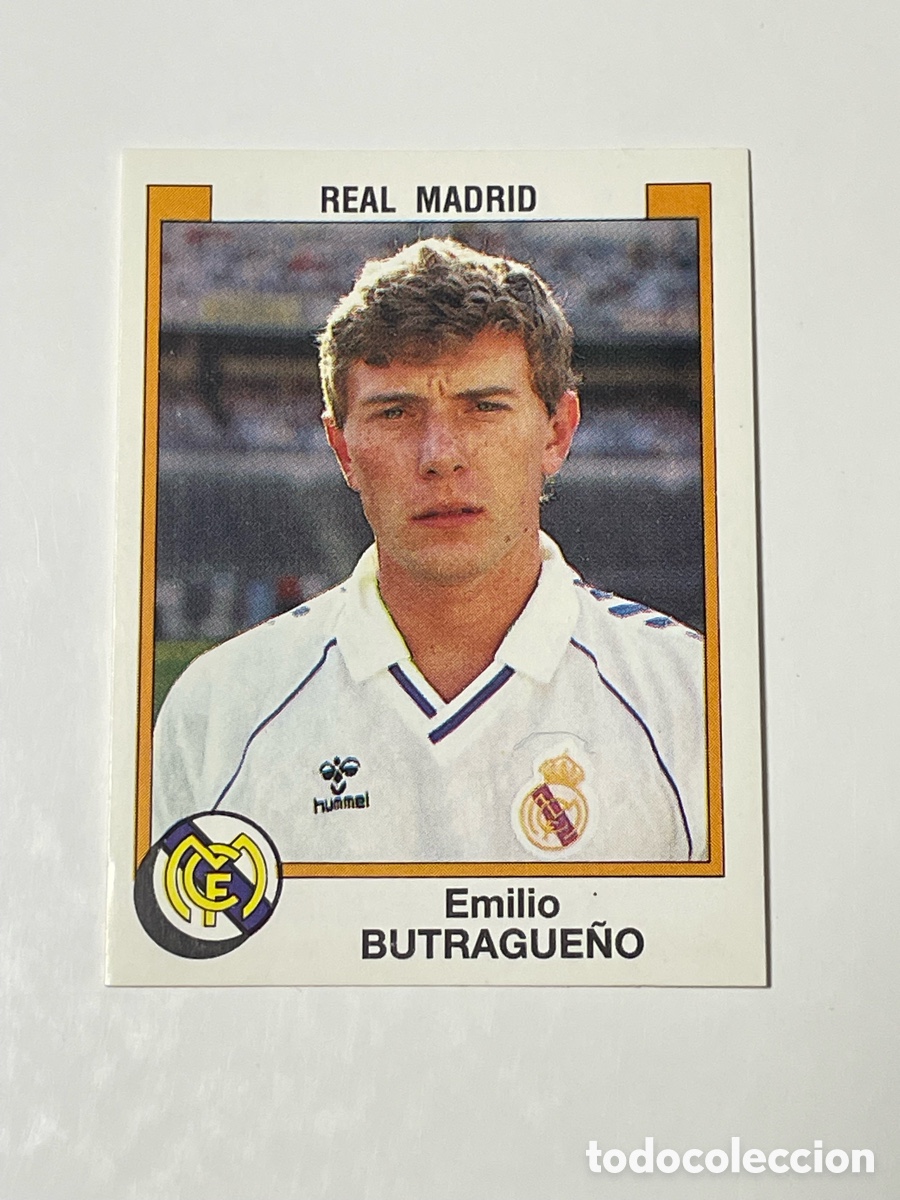 Cromos de f&uacute;tbol: Emilio Butrague&ntilde;o Real Madrid Panini 87/88 #190