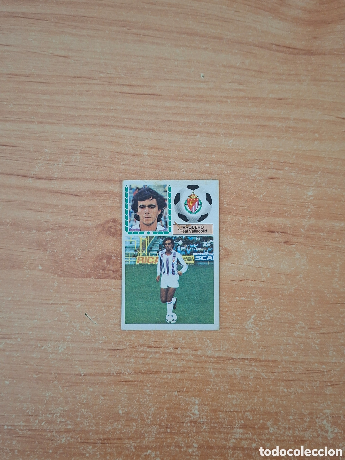 Cromos de f&uacute;tbol: Este 83 84 vaquero Valladolid 33 bis fichaje despegado ver fotos