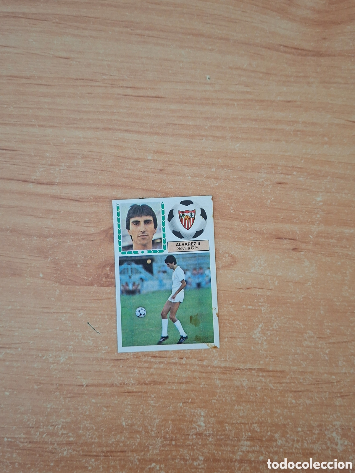 Cromos de f&uacute;tbol: Este 83 84 alvarez ll Sevilla 34 fichaje despegado ver fotos