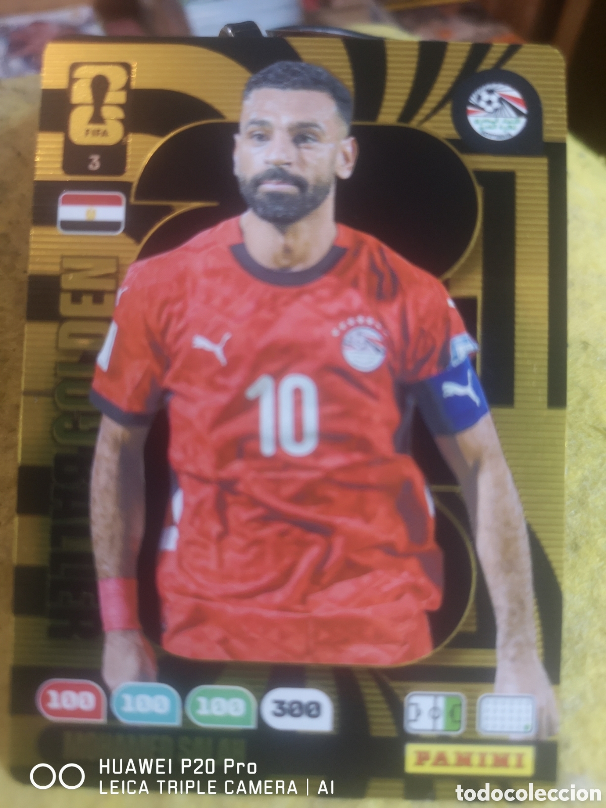 Cromos de f&uacute;tbol: MOHAMED SALAH ADRENALYN FIFA WORLD CUP 2026 GOLDEN BALLER - EGIPTO 3