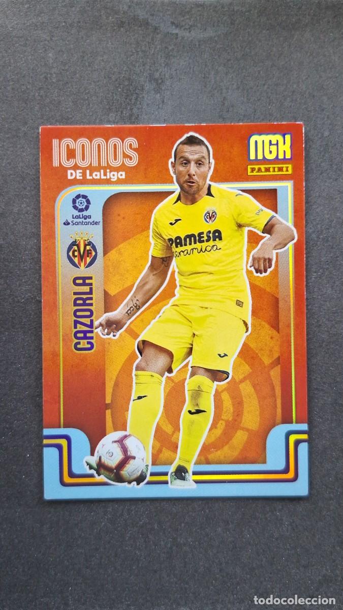 Cromos de f&uacute;tbol: L1 CAZORLA VILLARREAL C. F. ICONOS DE LA LIGA 413 PANINI MEGACRACKS 2021 2022 21 22