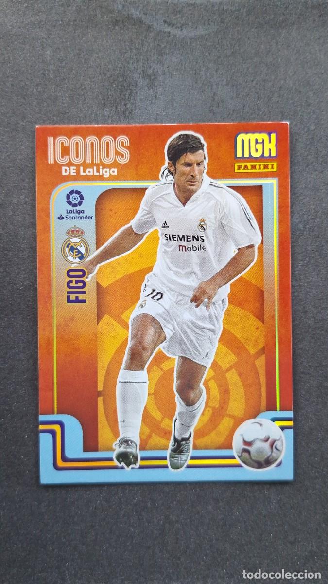Cromos de f&uacute;tbol: L1 FIGO REAL MADRID ICONOS DE LA LIGA 417 PANINI MEGACRACKS 2021 2022 21 22