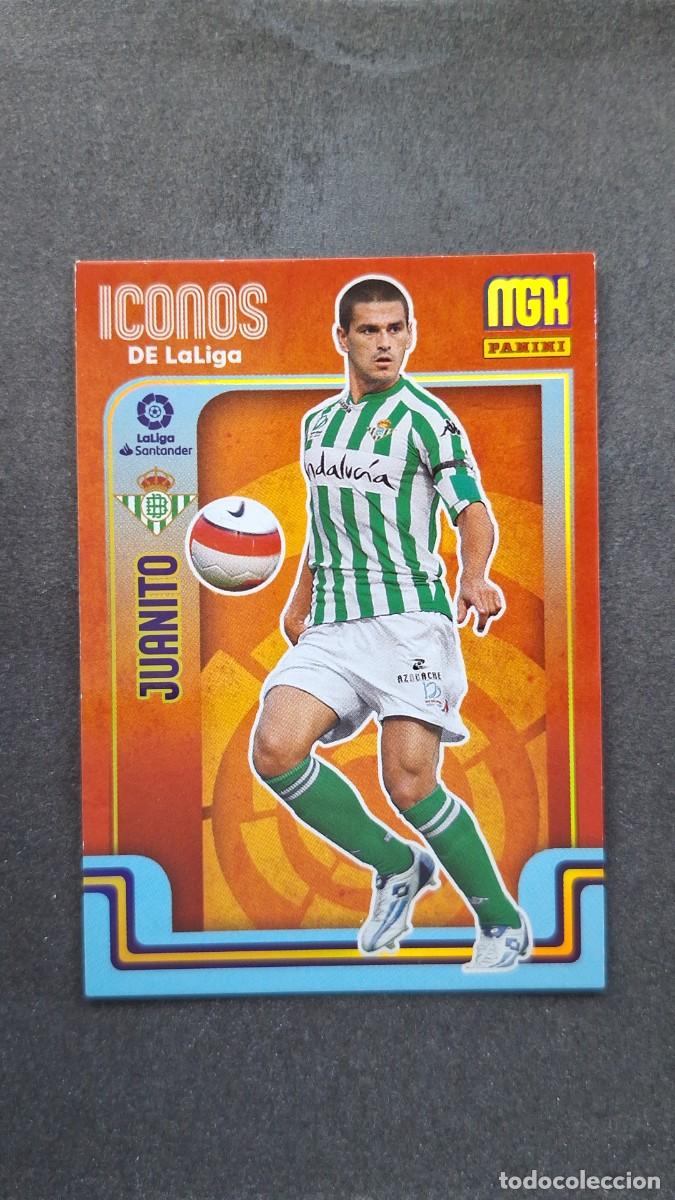 Cromos de f&uacute;tbol: L1 JUANITO REAL BETIS BALOMPIE ICONOS DE LA LIGA 421 PANINI MEGACRACKS 2021 2022 21 22