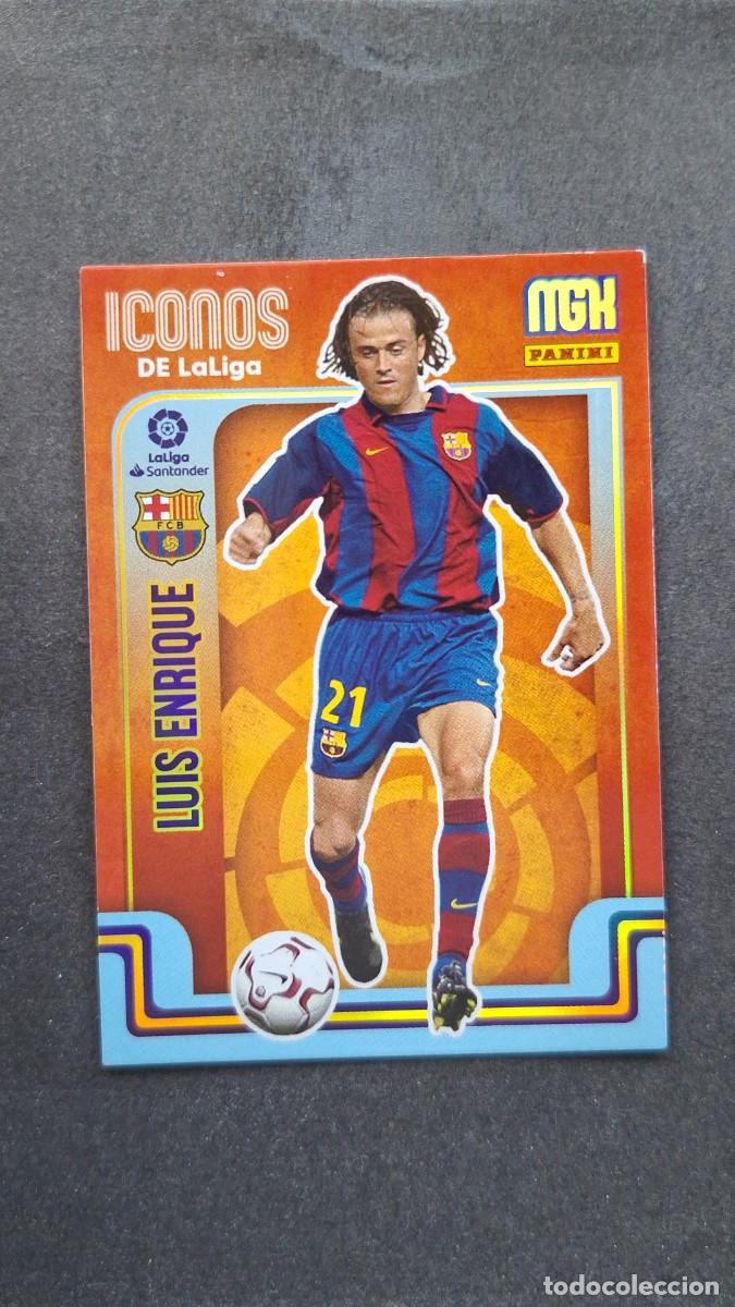 Cromos de f&uacute;tbol: L1 LUIS ENRIQUE F. C. BARCELONA ICONOS DE LA LIGA 423 PANINI MEGACRACKS 2021 2022 21 22