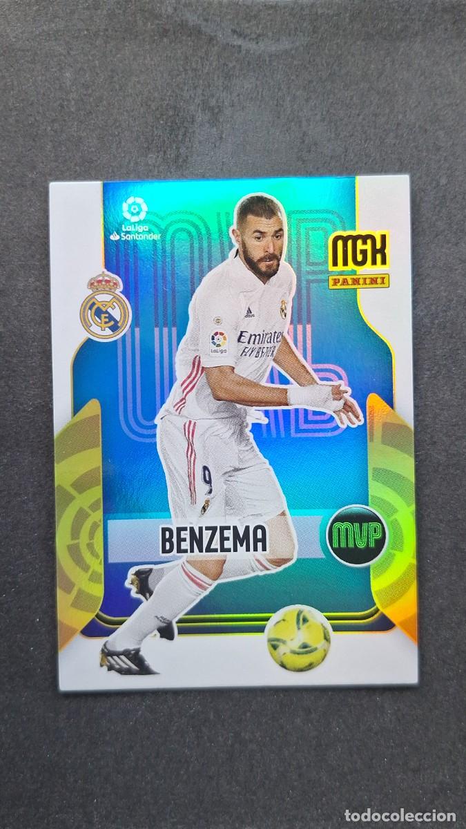 Cromos de f&uacute;tbol: L1 BENZEMA REAL MADRID MVP 361 PANINI MEGACRACKS 2021 2022 21 22