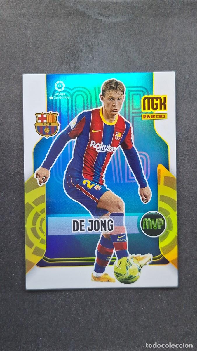 Cromos de f&uacute;tbol: L1 DE JONG F. C. BARCELONA MVP 365 PANINI MEGACRACKS 2021 2022 21 22