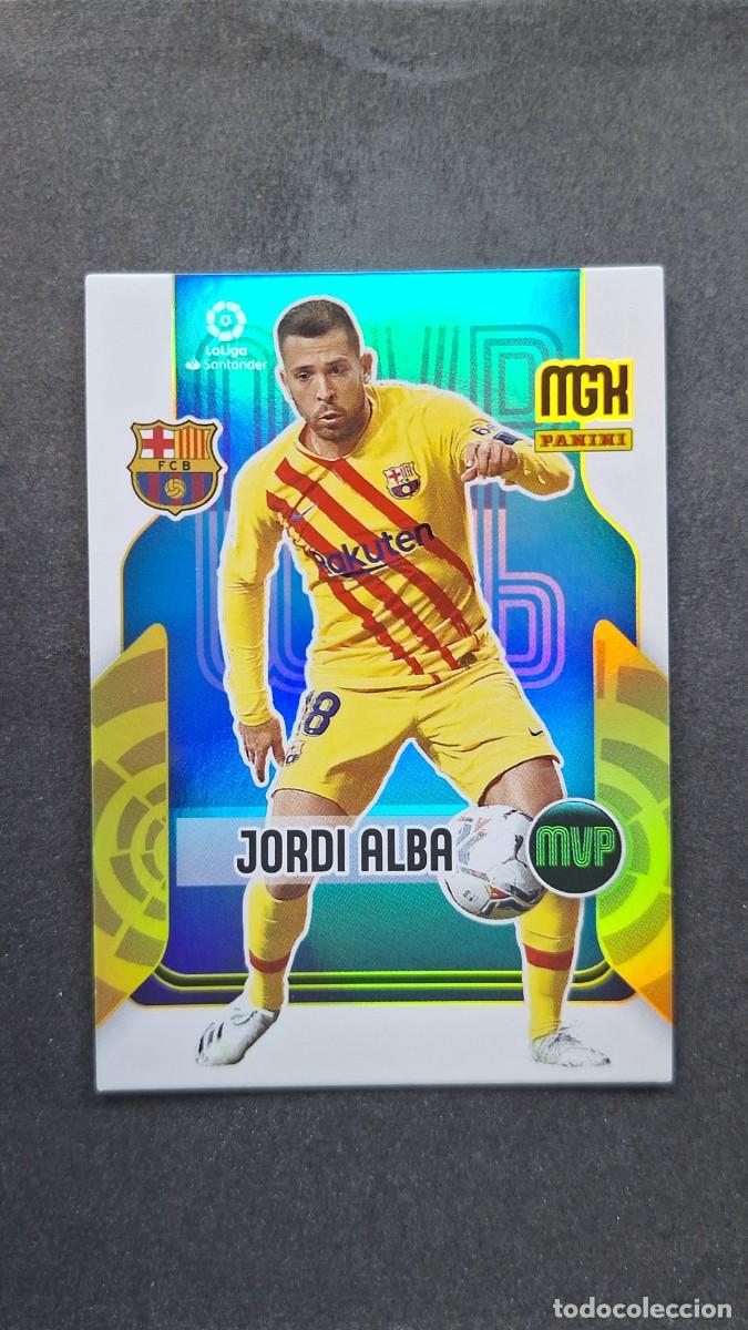 Cromos de f&uacute;tbol: L1 JORDI ALBA F. C. BARCELONA MVP 370 PANINI MEGACRACKS 2021 2022 21 22