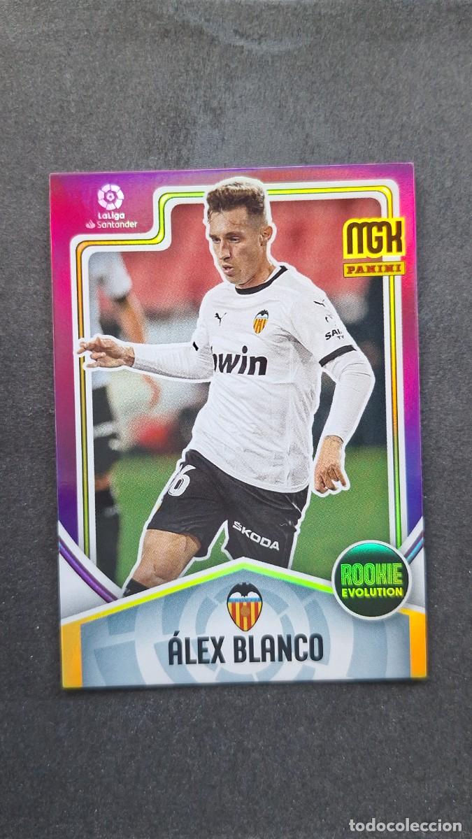 Cartes &agrave; collectionner de Football: L1 ALEX BLANCO VALENCIA F. C. ROOKIE EVOLUTION 381 PANINI MEGACRACKS 2021 2022 21 22