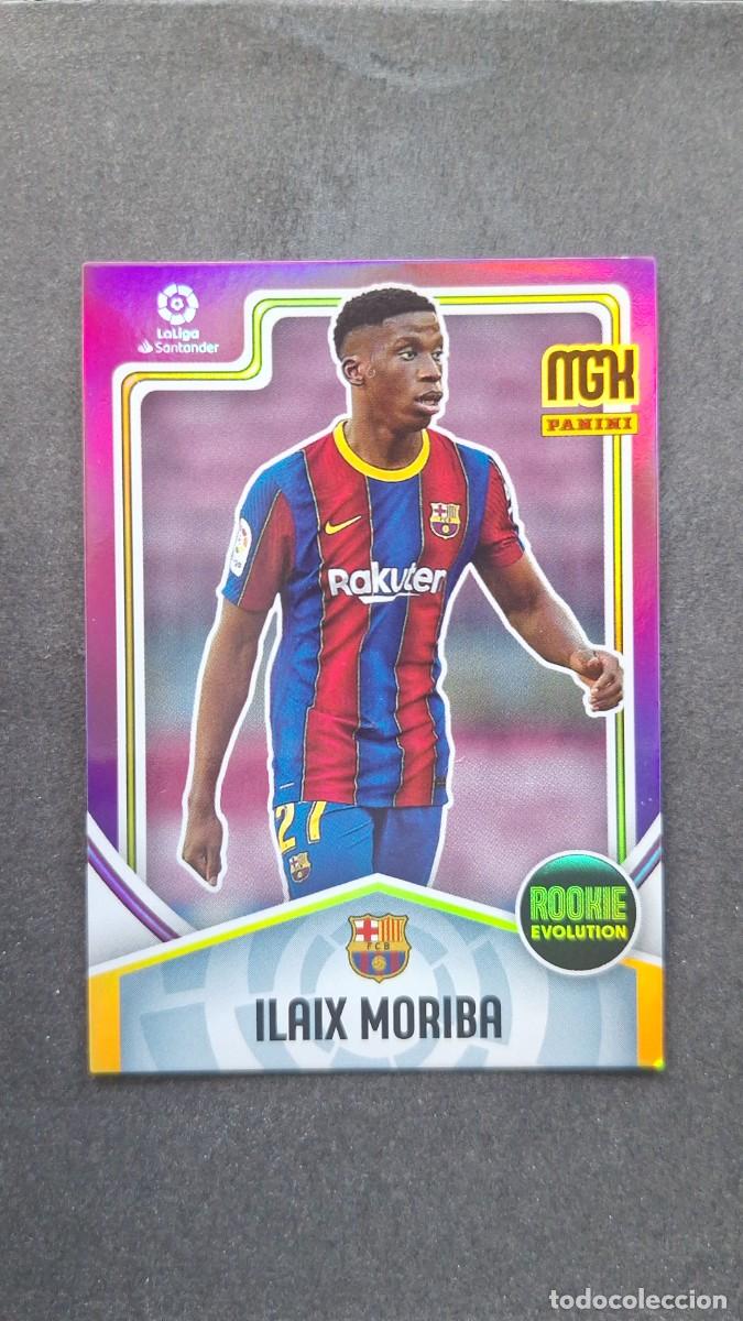 Cromos de f&uacute;tbol: L1 ILAIX MORIBA F. C. BARCELONA ROOKIE EVOLUTION 390 PANINI MEGACRACKS 2021 2022 21 22