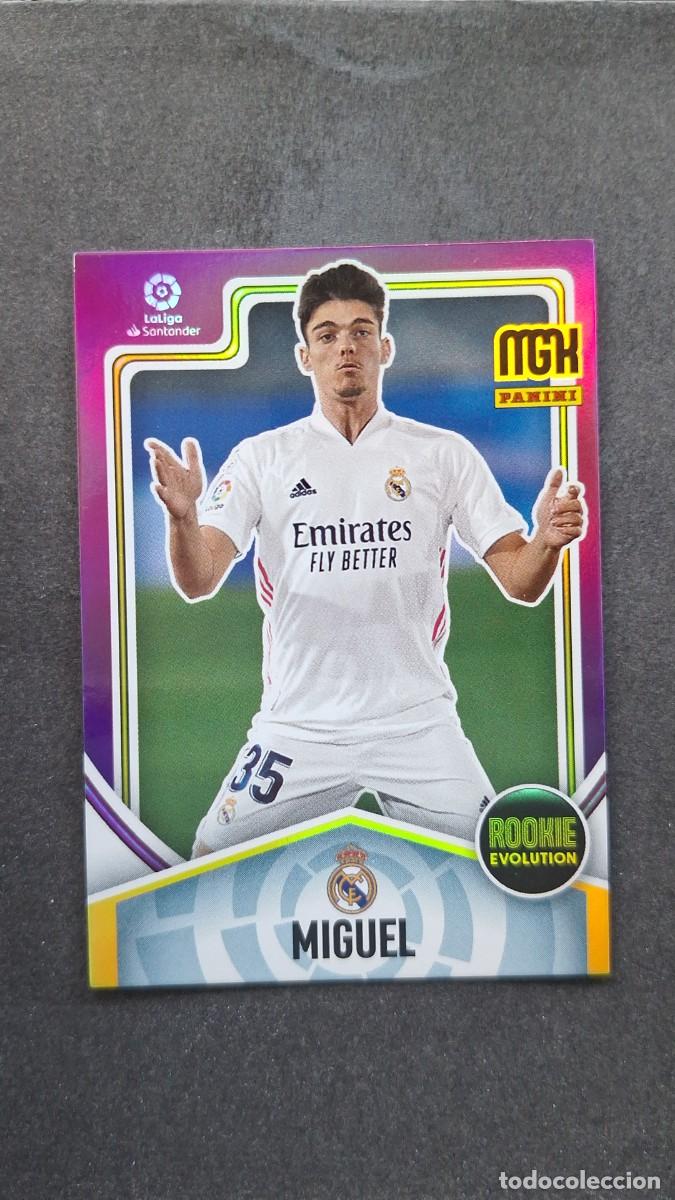 Cromos de f&uacute;tbol: L1 MIGUEL REAL MADRID ROOKIE EVOLUTION 394 PANINI MEGACRACKS 2021 2022 21 22