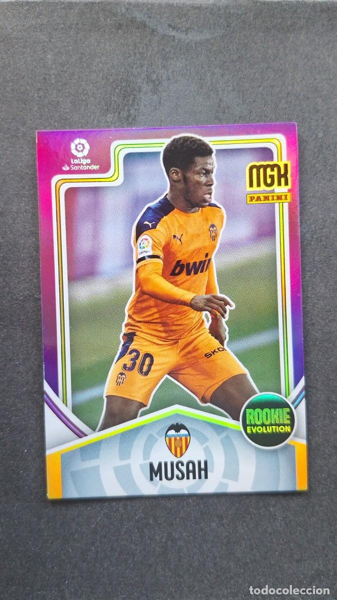 Cromos de f&uacute;tbol: L1 MUSAH VALENCIA C. F. ROOKIE EVOLUTION 397 PANINI MEGACRACKS 2021 2022 21 22
