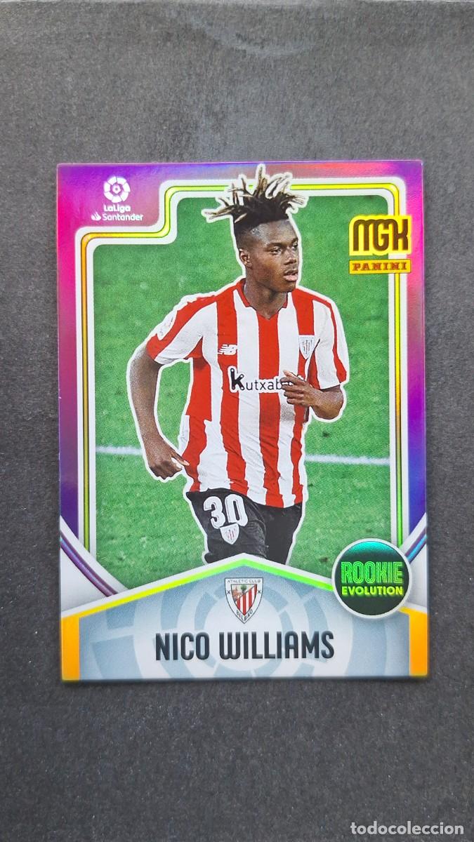 Cromos de f&uacute;tbol: L1 NICO WILLIAMS ATHLETIC CLUB DE BILBAO ROOKIE EVOLUTION 399 PANINI MEGACRACKS 2021 2022 21 22