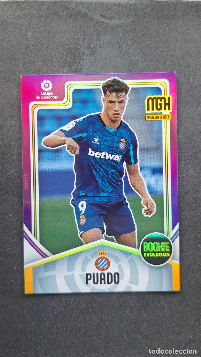 Cromos de f&uacute;tbol: L1 PUADO R. C. D. ESPA&Ntilde;OL ROOKIE EVOLUTION 400 PANINI MEGACRACKS 2021 2022 21 22