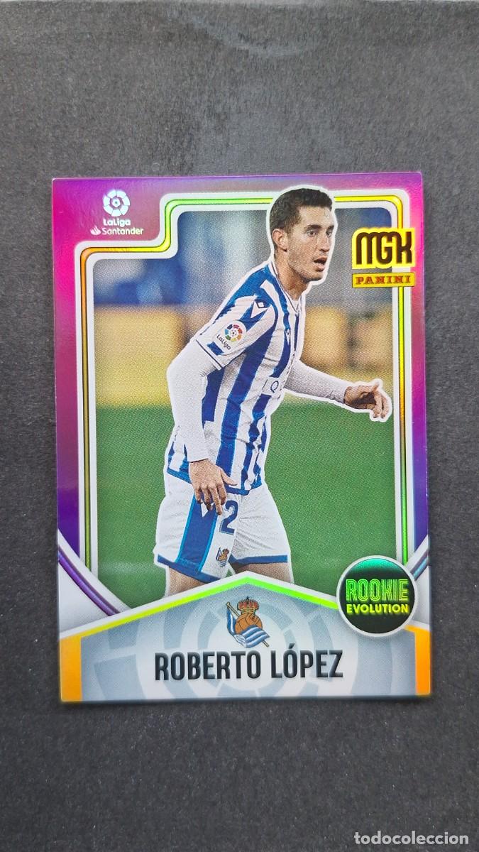 Cromos de f&uacute;tbol: L1 ROBERTO LOPEZ REAL SOCIEDAD ROOKIE EVOLUTION 401 PANINI MEGACRACKS 2021 2022 21 22