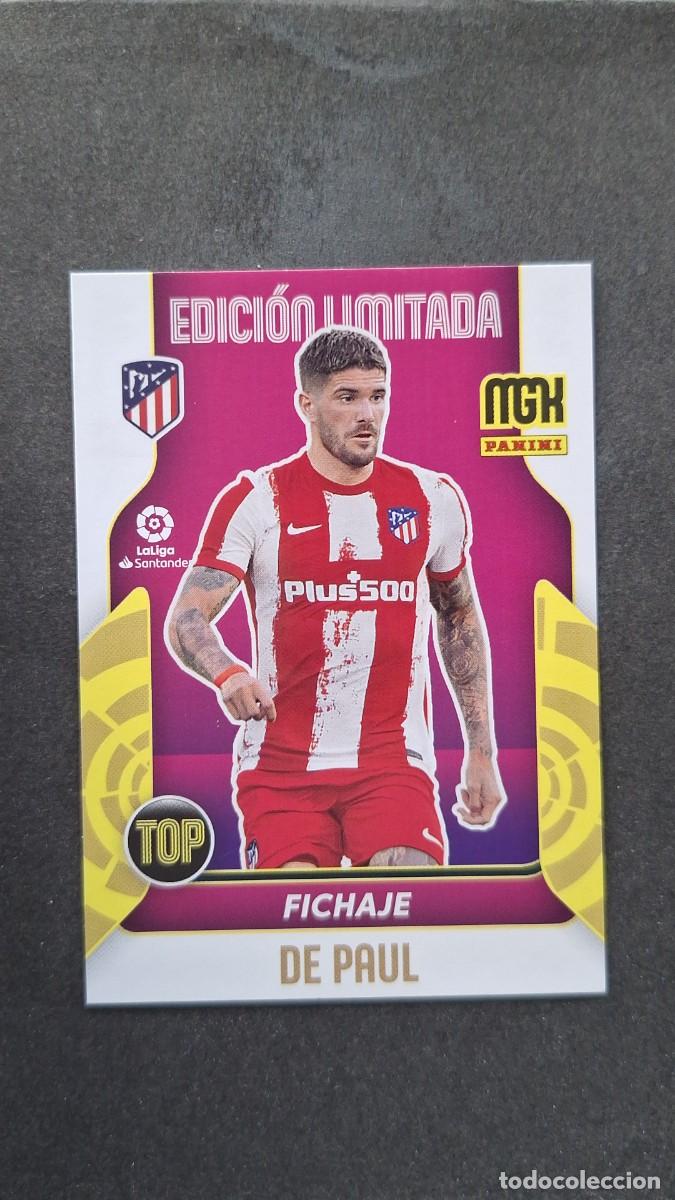 Cromos de f&uacute;tbol: L1 DE PAUL ATLETICO DE MADRID TOP FICHAJE EDICION LIMITADA PANINI MEGACRACKS 2021 2022 21 22
